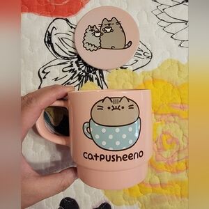 NWOT Pusheen Catpusheeno Mug & Coaster Set